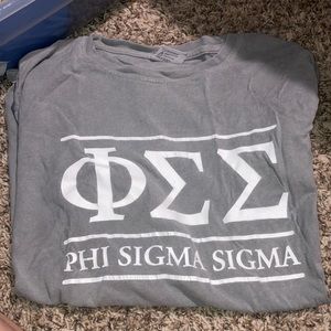 Phi Sigma Sigma Long Sleeve, Comfort Colors